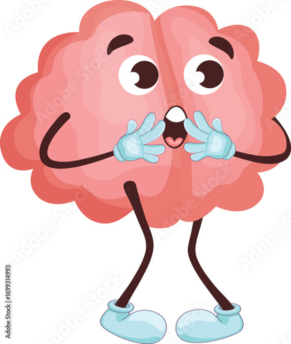 funny cartoon brain