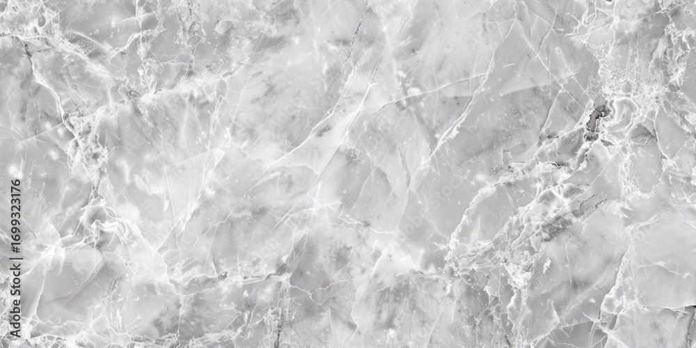 Naklejka premium A grayscale image showcasing a detailed texture reminiscent of marble, with swirling patterns and varying shades of gray creating a visually interesting, natural stone-like effect