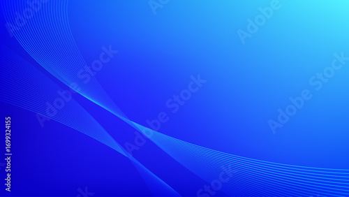 Wavy blended lines with blue cyan gradient mesh abstract background