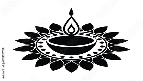coffee beans and leaves fire light design icon