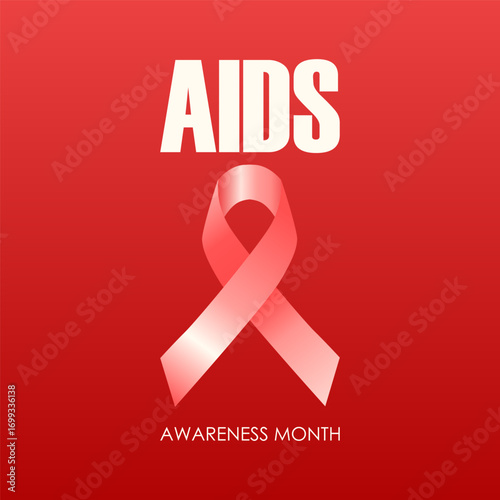 vector graphic of AIDS Awareness Month ideal for AIDS Awareness Month celebration