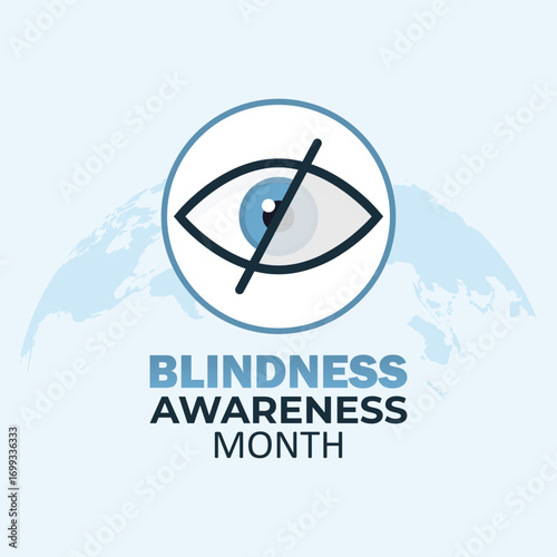 vector graphic of Blindness Awareness Month ideal for Blindness Awareness Month celebration