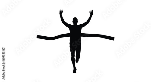 a silhouette figure performing an acrobatic split leap
