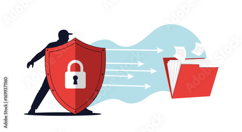 Dynamic data protection shield guards digital files from threats and breaches