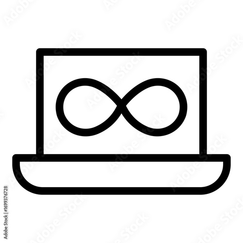 DevOps Remote Access Line Icon of DevOps Icon Set