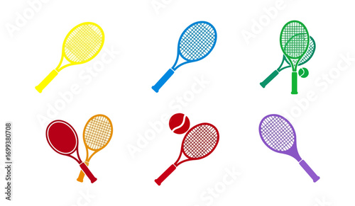 Tennis rackets and balls