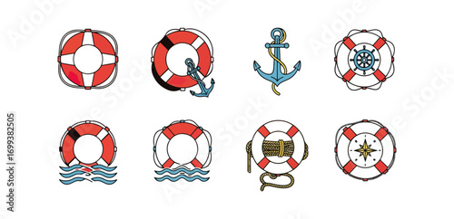 Nautical icons collection