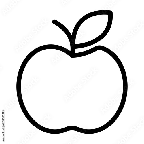 Apple Harvest Line Icon of Commodities Icon Set