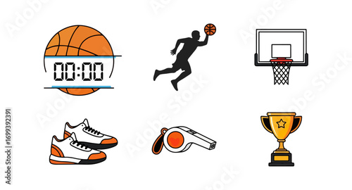 Basketball game elements