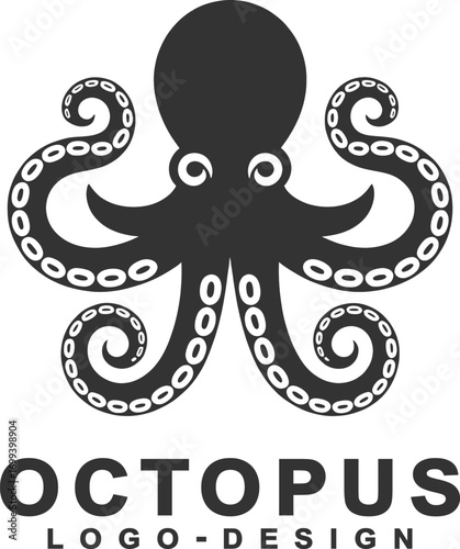 Stylized Octopus Logo Design