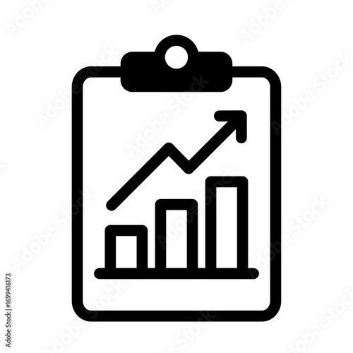 Budgeting & Forecasting Line Icon of Budgeting & Forecasting Icon Set