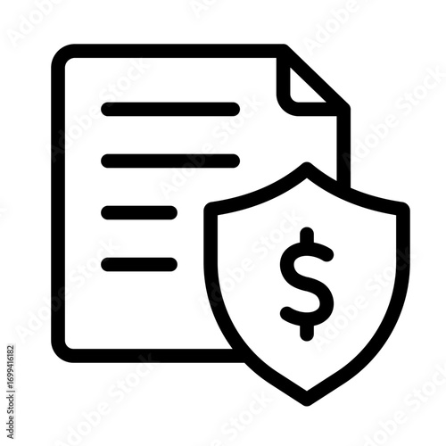 Budgeting & Forecasting Line Icon of Budgeting & Forecasting Icon Set