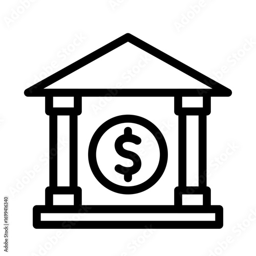 Banking & Transactions Line Icon of Banking & Transactions Icon Set
