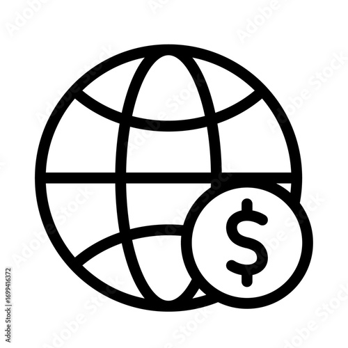 Banking & Transactions Line Icon of Banking & Transactions Icon Set
