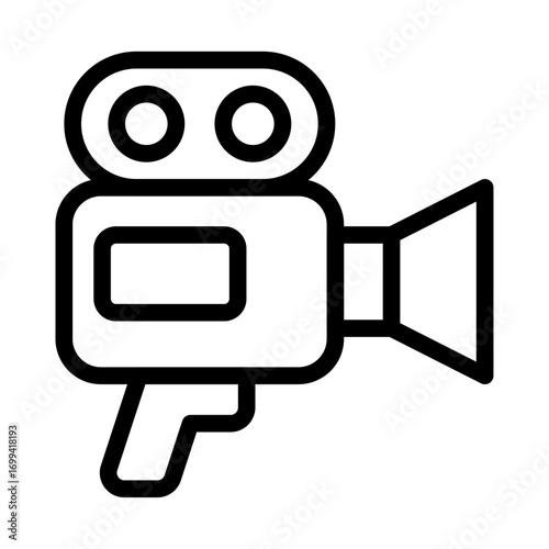 Video Editing Line Icon of Video Editing Icon Set