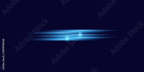 City road car light trails motion background. Illustration of light ray, stripe line with blue light, speed motion background.