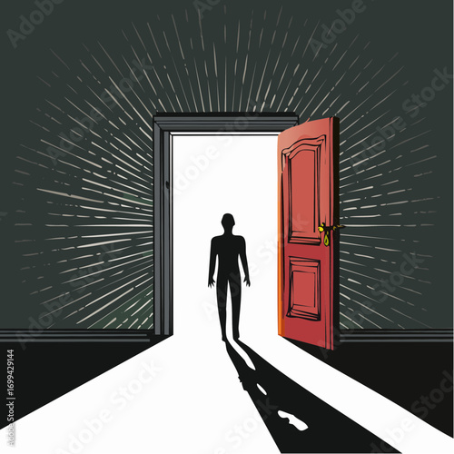  inner sanctum awakened vector illustration for personal healing and wellness branding