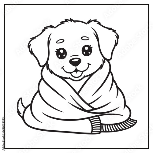 Winter Scenes Coloring Pages