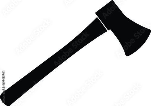 Carpenter axe vector icon.