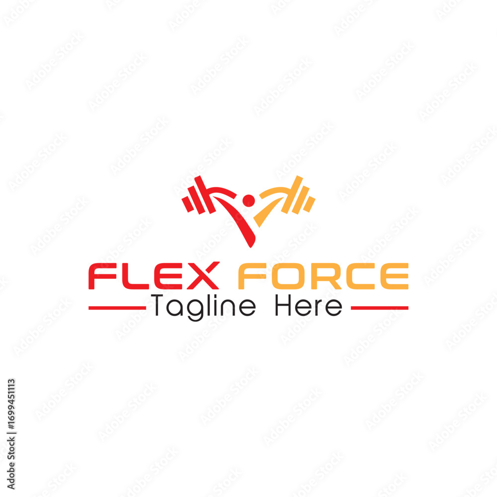 Fototapeta premium Company logo design with modern business icon and text illustration