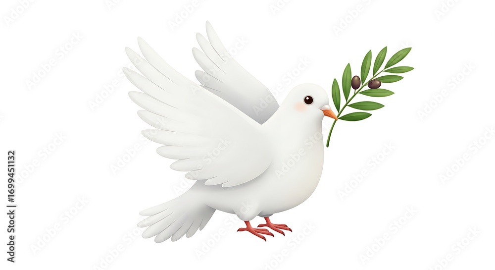 Obraz premium A stylized line art vector of a dove with elegant curves and flowing wings, centered on a clean white background 
