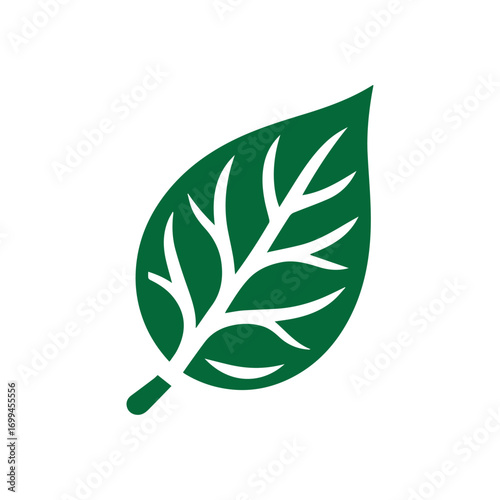 A green leaf and tree vector icon set illustrates nature's eco-friendly design and floral elements