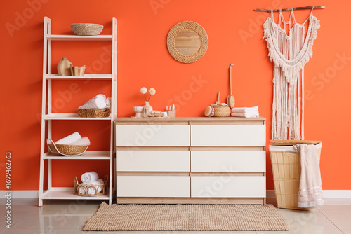 Shelving unit, laundry bask...