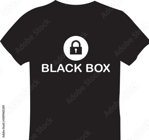 black t-shirt vector illustration for clothing design and casual fashion template