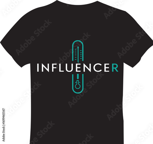 black t-shirt vector illustration for clothing design and casual fashion template
