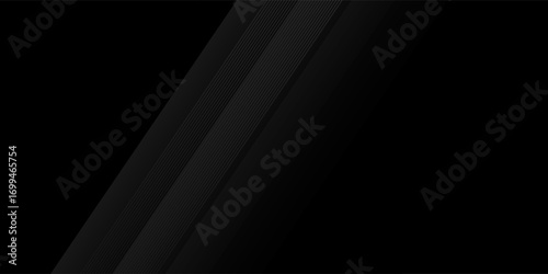 Black abstract background design. Modern wavy line pattern elegant modern wallpaper