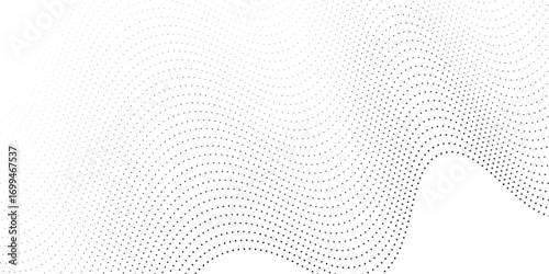 Flowing dots particles nice wave pattern halftone black gradient  simple art good modern illustrations nice