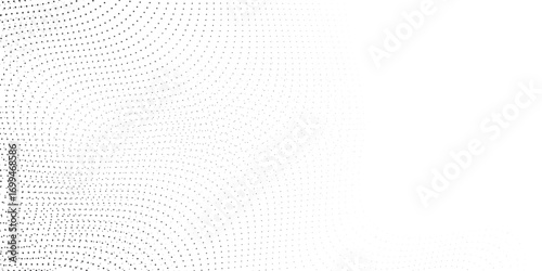 Flowing dots particles nice wave pattern halftone black gradient  simple art good modern