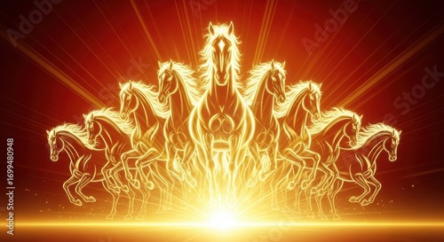 The radiant horses galloping in the Year of the Horse in 2026