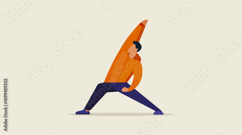 Man stretching