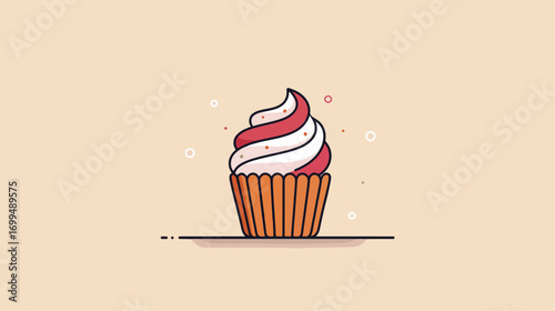 Colorful cupcake design