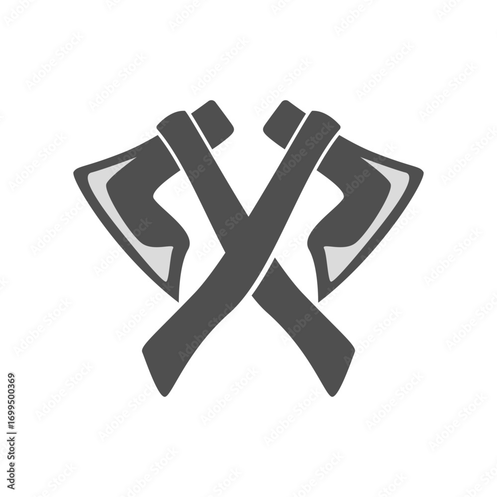 Obraz premium Axe logo icon illustration