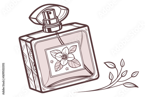 Sophisticated Women’s Perfume Bottle in Crystal Glass
