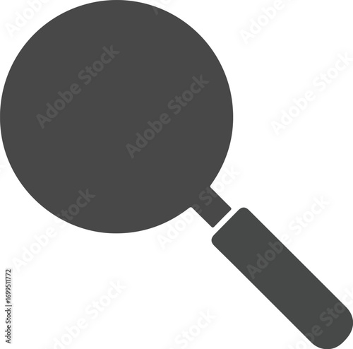 Icon Vector of Magnifying Glass Search Tool in Modern Style Gray Scale Illustration for Web