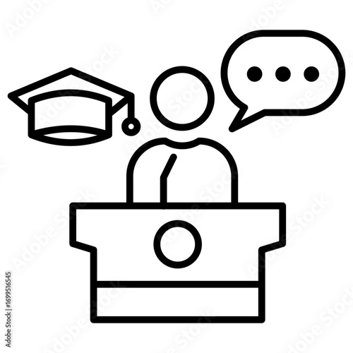 Conference Outline Icon