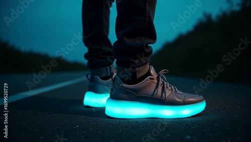 Red LED Light Up Sneakers – Stylish Glowing Sports Shoes at Night
