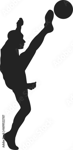 Teqball Player Silhouettes
