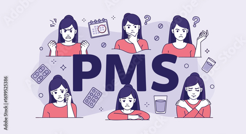 PMS Symptoms: Woman Experiencing Emotional Changes and Discomfort