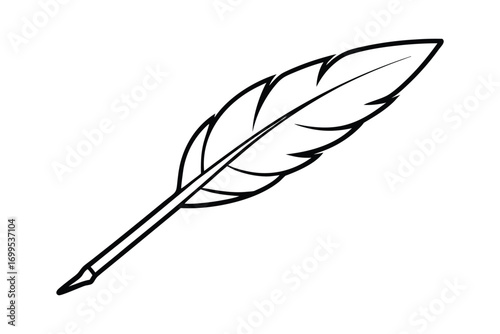 vector illustration of feather bird design icon