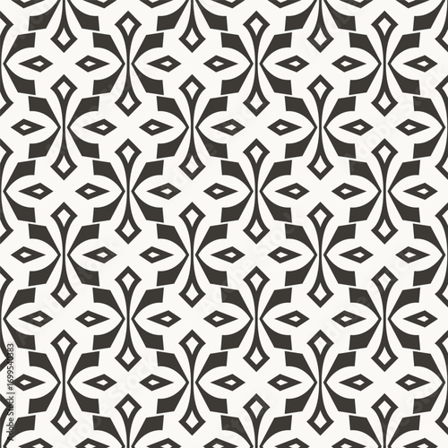 Regularly repeating geometrical ornament. Vector element of graphic design
