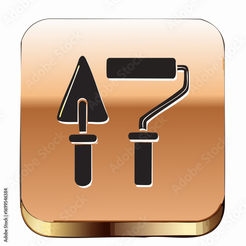 Construction and Painting Tools Icon Vector