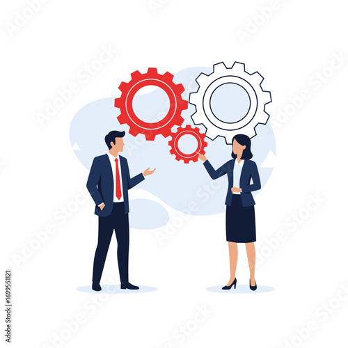 Teamwork and collaboration driving business success through efficient operations and strategic partnerships