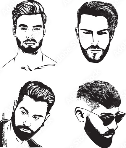  cool men hair style barber hair model or resource