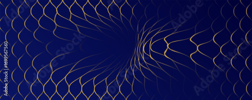 Abstract net background blue and gold for sports, Mesh texture for fishing nets. Seamless pattern for sportswear or soccer goal, volleyball net,