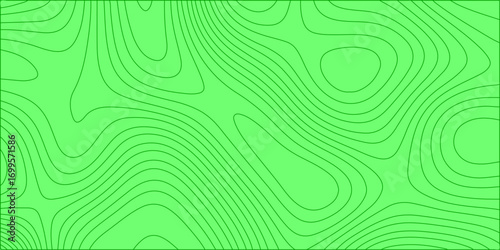 Abstract colorful swirl pattern with green waves and blue lines in a vibrant digital art backdrop. abstract Topographic map background geographic line map with seamless ornament design, Geographic