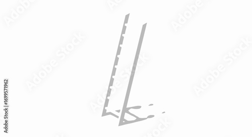 Sleek 3D render of a vertical weight plate and barbell storage rack, symbolizing an organized gym and a disciplined fitness lifestyle